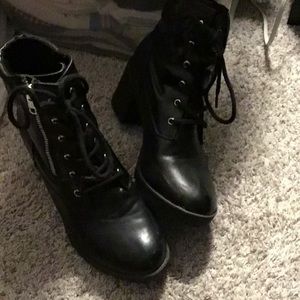 Ankle Chunky Heel Boots